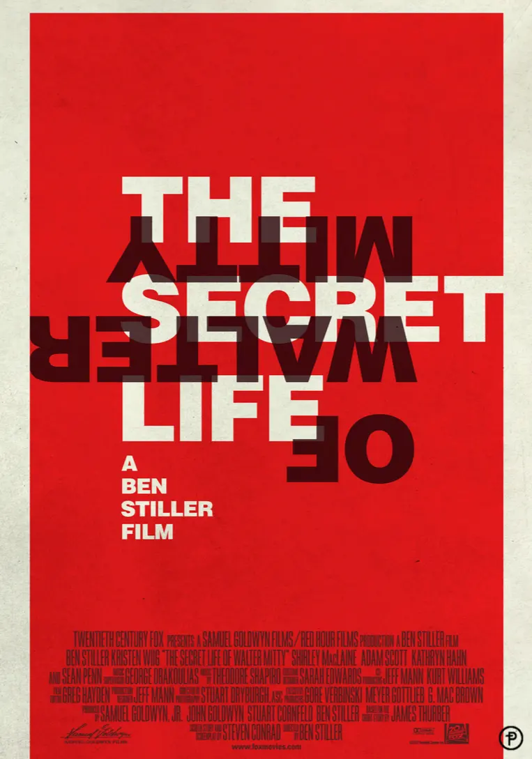 Walter Mitty Poster by Ana Criado