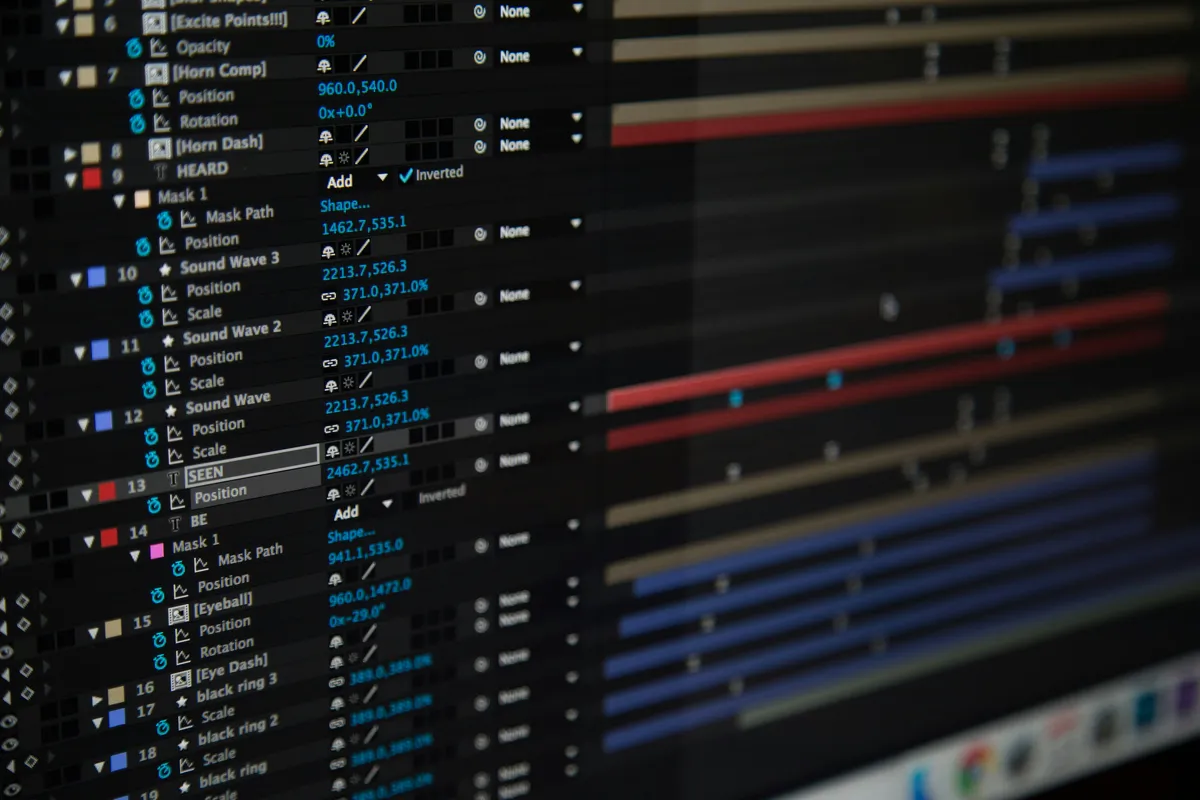 A macro shot of a screen resolved down to its subpixels
