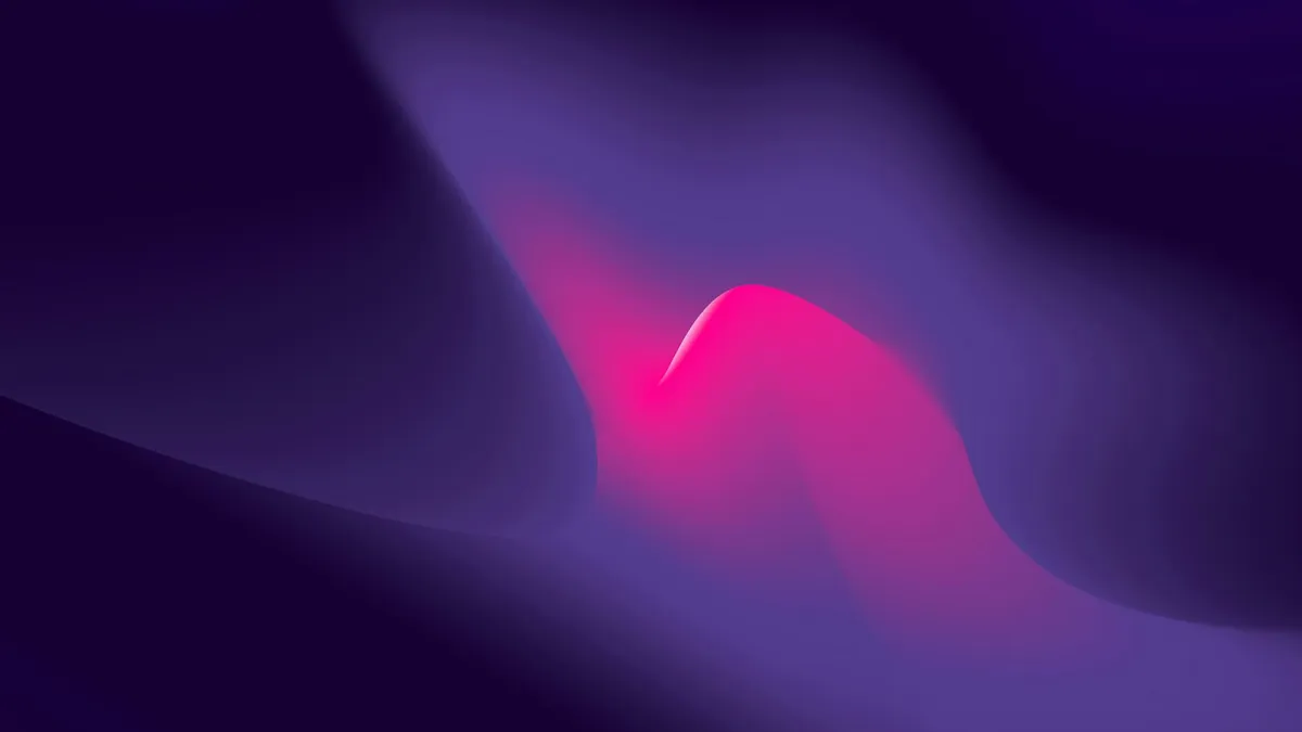 Smooth purple and pink gradient waves evoking micro-interaction easing and fluid CSS transitions
